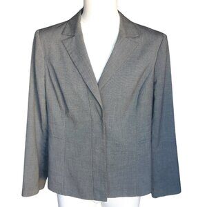 Anne Klein SZ 16 Grey Women's Stretch Blazer Jacket